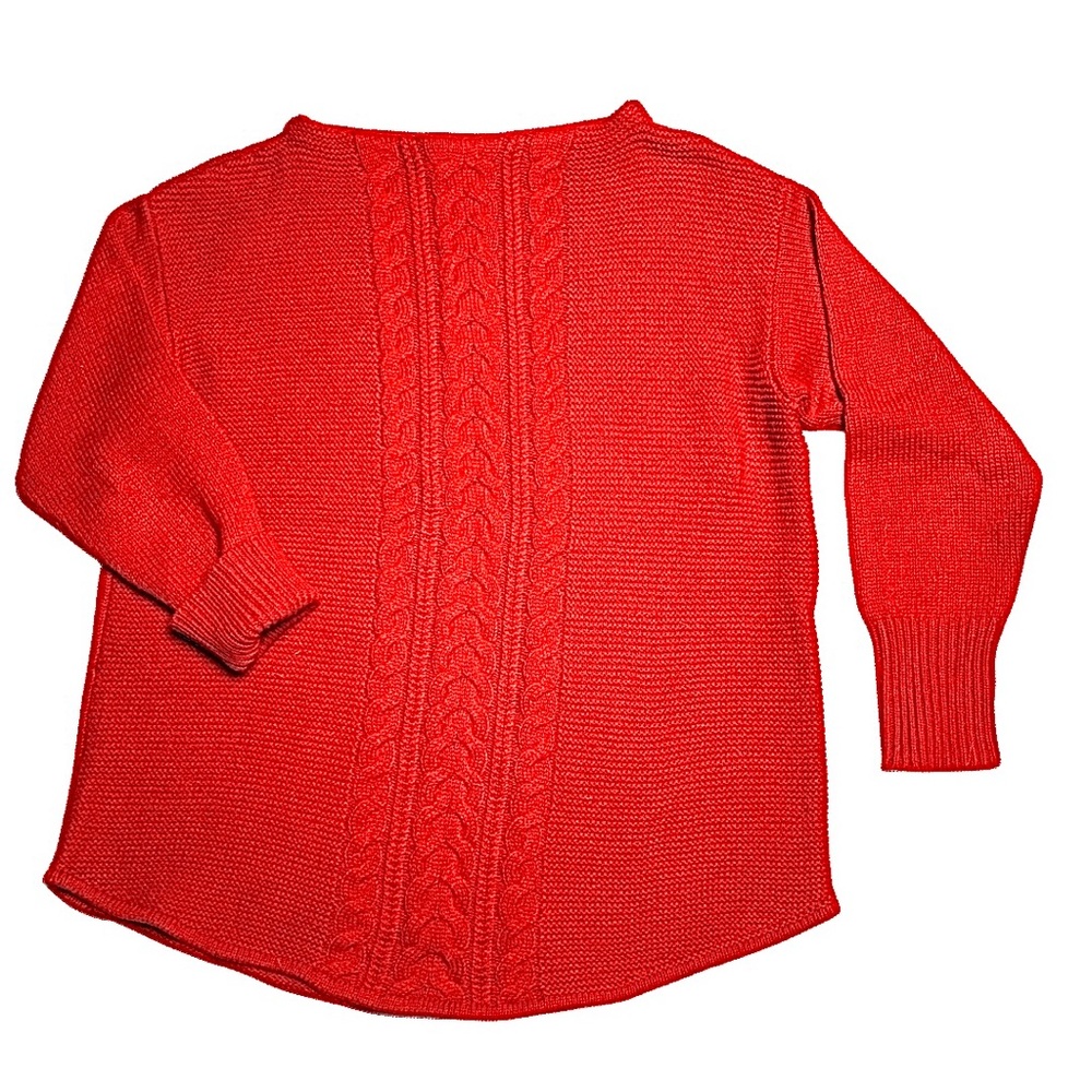 CLEAROUT CHAPS Loose Fit Medium, Knit Red Sweater